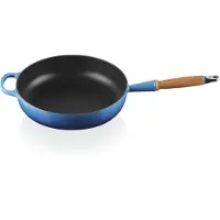 Le Creuset Sautierpfanne/Sauteuse, gusseisern, azurblau, 28 cm, 3,6 Liter