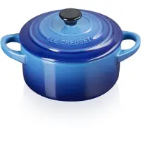Le Creuset Les Céramiques Mini Cocotte/ Bräter 71901102200100 Azure, 10 cm, 0,25 L