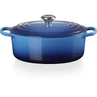 Le Creuset Signature Brattopf 21178292202430 Azure 29 cm 4,7L oval