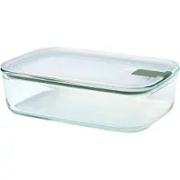 Mepal EasyClip Glas Frischhaltedose 1500 ml - Nordic sage - Meal prep box - Frischhaltedosen mit Deckel mit Deckel