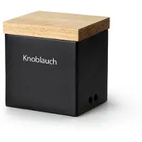 Continenta Vorratsdose schwarz mit Holzdeckel 14 x 12 x 15,5 cm