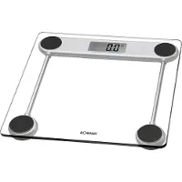 Bomann digitale Personenwaage mit Glas-Oberfläche | Waage Personen mit Messbereich von 2,5–150 kg | Körperwaage mit LCD-Display | Wage PW 1417 CB