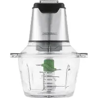Gastroback Design Mini Chopper Plus, 0,6 l, Edelstahl, Transparent, Glas, Edelstahl, Glas, Edelstahl, Tasten