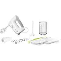 Bosch ErgoMixx, Handmixer, Weiß, Mischung, Kneten, Mixen, 1,3 m, 0,6 l, Tasten