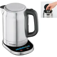 Cloer 4459, 1,7 l, 2200 W, Silber, Edelstahl, Regelbare Temperatur, Wasserstandsanzeige