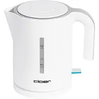Cloer 4121, 1,2 l, 1800 W, Weiß, Kunststoff, Regelbare Temperatur, Wasserstandsanzeige