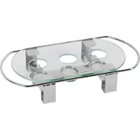 Aps Speisenwärmer, 3-flammig, Kerzen-Speisenwärmer für kleine Töpfe, Pfannen, Schalen und Kannen, Maße: 34 x 18 x 6 cm