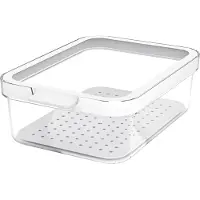 Rotho Kühlschrankorganizer 1,2 l CAUMA, Farbe:Transparent