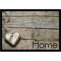 MD-ENTREE Sauberlaufmatte 'Impression' heart on wood