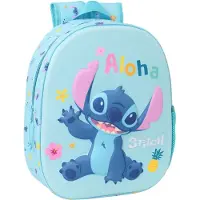Disney 622554890 Stitch 3d 8.64l 32x43x14 Cm Rucksack Blau Blau One Size