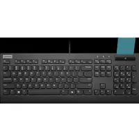 Lenovo Smartcard Wired Keyboard II, Volle Größe (100%), Kabelgebunden, USB, Plunger key switch, Schwarz