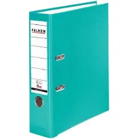 Falken PP-Color Ordner, DIN A4, Rückenbreite 80 mm, 20 Stück, türkis