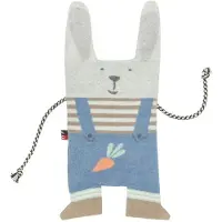 David Fussenegger Körnerkissen 'Hase' 16 x 29 cm Mittelblau