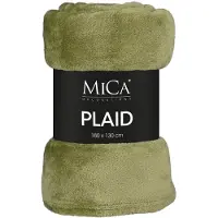 Mica Decorations Fleecedecke Famke 130 x 180 cm hellgrün GLO706301608
