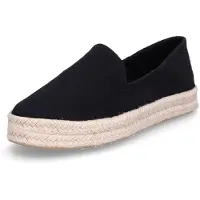 Toms Damen Espadrilles Carolina - Zwart - Größe 43,5
