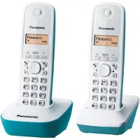 Panasonic KX-TG1612 Schnurlostelefon, Rufnummernanzeige, 15h Sprechzeit, 7 Tage Standby, DECT