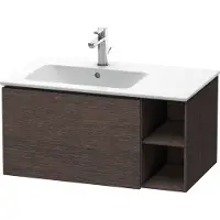 Duravit Waschtischunterbau L-CUBE 400x820x481mm Be li Ei dunkel gebürstet