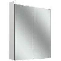 Schneider LOW plus 15 LED Spiegelschrank, 2 Türen 30/30cm, 595x147x747mm, Beleuchtung oben