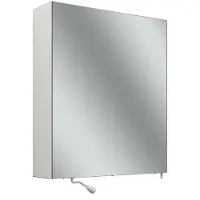 Schneider CARE Spiegelschrank, 595x680mm, Türanschlag li., ohne Beleuchtung, 2 Steckdosen re. außen unten, 193.661.02.02