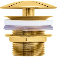 Duravit Schaftventil d 72mm, f WT ohne Überlauf, Gold poliert