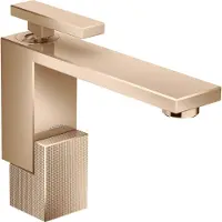Hansgrohe Waschtisch-Einhebelmischer 130 Axor Edge Ausl. 160mm, Diamantschl., pol. red gold