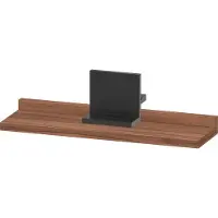 Duravit Sivida Ablage, Halterung Diamantschwarz Matt, 400x115x35mm, SV74300BD790000, Farbe: Nussbaum matt
