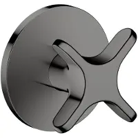 Axor One Absperrventil Unterputz, mit Kreuzgriff, 48771330, Farbe: Polished Black Chrome