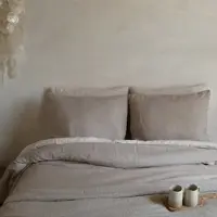 Passion for Linen Kissenbezüge Maxime Taupe Gewaschenes Leinen-80 x 80 cm