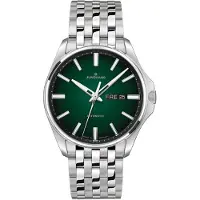Junghans 27/4518.44 Meister S Herrenuhr Automatik Stahl/Dunkelgrün