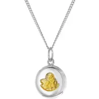 Trendor 28602 Kinder-Kette mit Engel-Anhänger 925 Silber