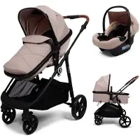 Zesso Baninni 3-in-1 Multiständer Kinderwagen mit Autositz Nelia Beige