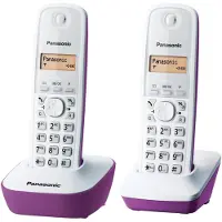 Panasonic KX-TG1612 Schnurlostelefon, Rufnummernanzeige, 15h Sprechzeit, 7 Tage Standby, DECT