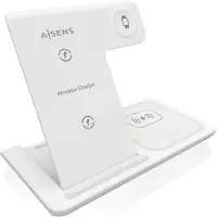 Aisens ASCH-15W3WC044-W, Drinnen, USB, Kabelloses Aufladen, Weiß