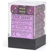 Chessex Gemini W6x36 Black-Purple/Gold
