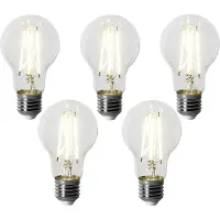 LUEDD 5er-Set E27 Dimmbare LED-Glühbirnen A60 6W 500 lm 4000K