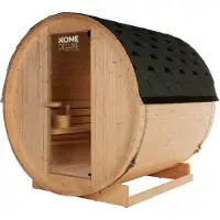 HOME DELUXE Outdoor Fasssauna LAHTI - ideal für 4 Personen aus Fichtenholz