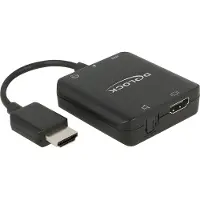 DeLOCK 63276, HDMI Typ A (Standard), HDMI Typ A (Standard), Männlich, Weiblich, 3840 x 2160 Pixel, 3840 x 2160