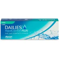 Alcon AquaComfort Plus Toric (30er Packung) Tageslinsen (0.5 dpt, Zyl. -0.75, Achse 160 & BC 8.8) für Allergiker & trockenere Augen