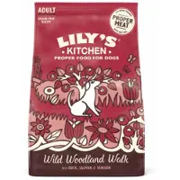 Lily's Kitchen Adult Wild Woodland Walk mit Ente Lachs und Hirsch Hundefutter | 2 x 7 kg