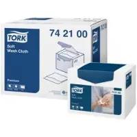 Tork Vaskeklud Tork Premium Soft 300x190 mm 1-lag Hvid,8 pk x 135 stk/krt