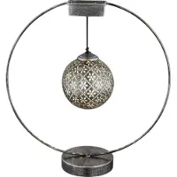 Globo 36618 Solarleuchte Metall silberfarben antik, LED