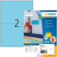 Herma 4568, Blau, Rechteck, A4, Universal, Matte, Laser/Inkjet