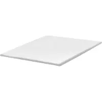 Beliani Matratzentopper Weiß PolyurethanSchaum 180 x 200 cm Polyester Bezug Komfort Schaumtopper
