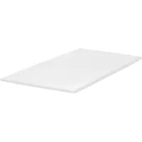 Beliani Matratzentopper Weiß PolyurethanSchaum 160 x 200 cm Polyester Bezug Komfort Schaumtopper
