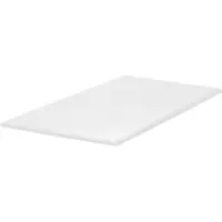 Beliani Matratzentopper Weiß PolyurethanSchaum 140 x 200 cm Polyester Bezug Komfort Schaumtopper