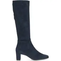 Caprice Damen Stiefel hoher Stretchschaft Karreé Langschaft 9-25547-41, Größe:38 EU, Farbe:Blau