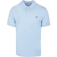 Gant Poloshirt Reg Shield Ss Pique Poloshirt Herren Fresh Blue 25-XXXXL