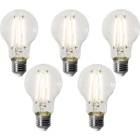LUEDD 5er-Set E27 Dimmbare LED-Glühbirnen A60 8W 900 lm 3000K