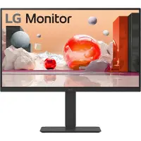 LG IPS-Monitor 27BA650-B, 23,8”, 1920 x 1080 Full HD, HDMI/USB/DisplayPort, höhenverstell-, neig-, schwenk- und drehbar, schwarz