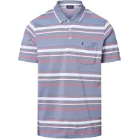 Ragman Poloshirt , Herren, Gr. XL, bunt (taubenblau), Piqué, 54% Baumwolle 46% Polyester, regular fit, ohne Ausschnitt, Shirts Poloshirt